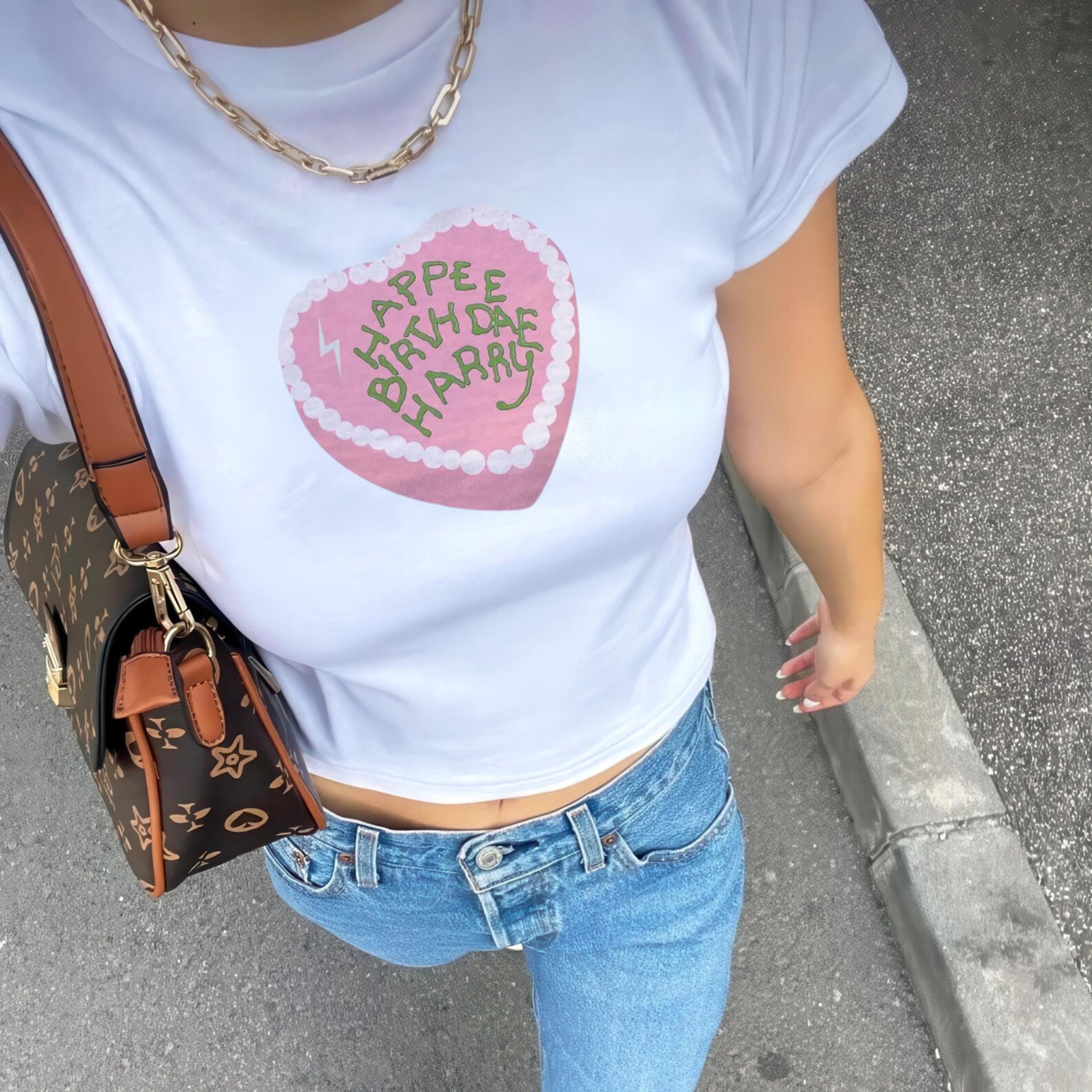 Happee Birthdae Harry Baby Tee: Wizarding World Graphic T-Shirt