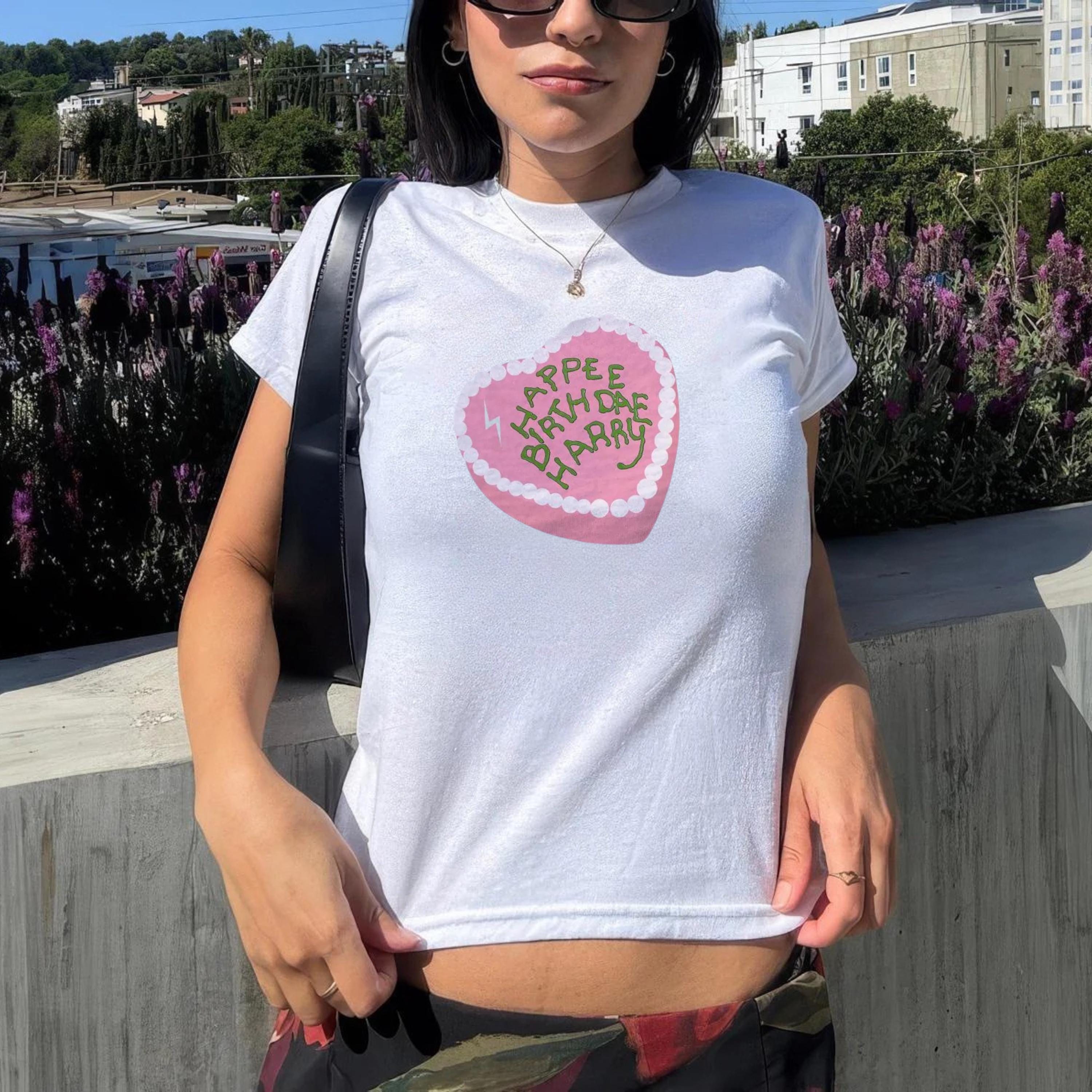 Happee Birthdae Harry Baby Tee: Wizarding World Graphic T-Shirt