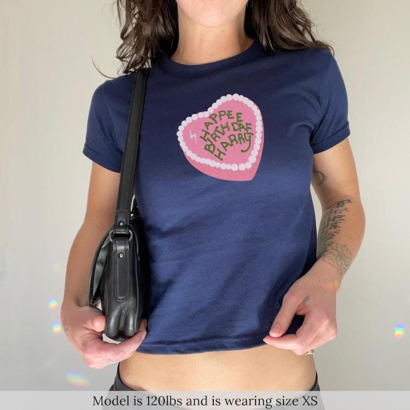 Happee Birthdae Harry Baby Tee: Wizarding World Graphic T-Shirt