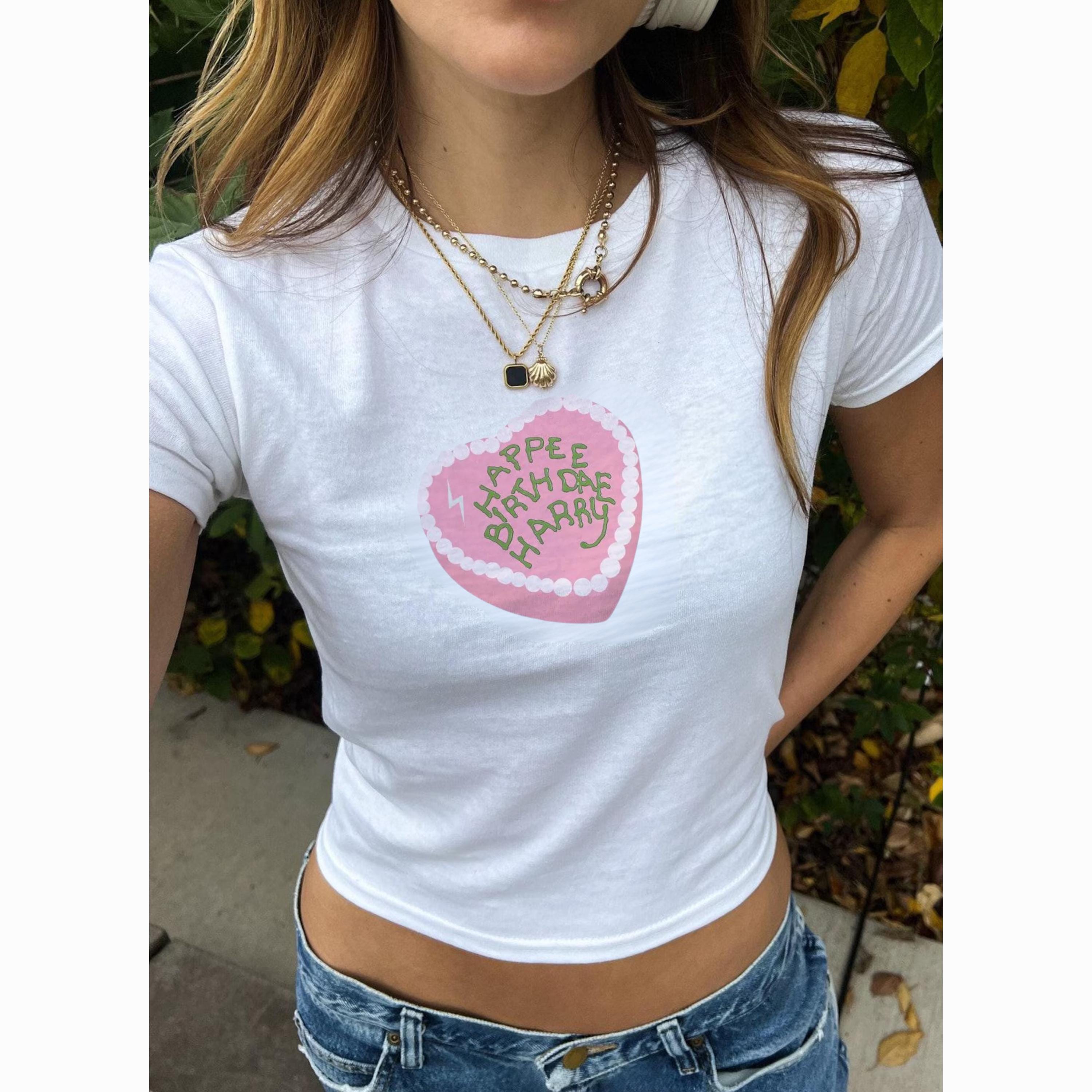 Happee Birthdae Harry Baby Tee: Wizarding World Graphic T-Shirt