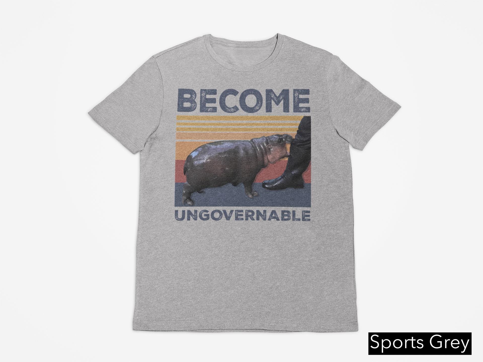 Moo Deng Become Ungovernable Shirt, Moo Deng Shirt, Cute Baby Hippo Moo Deng Hippopotamus Tee, Hippo Lover Funny Hippo Shirt, Moo Deng Meme