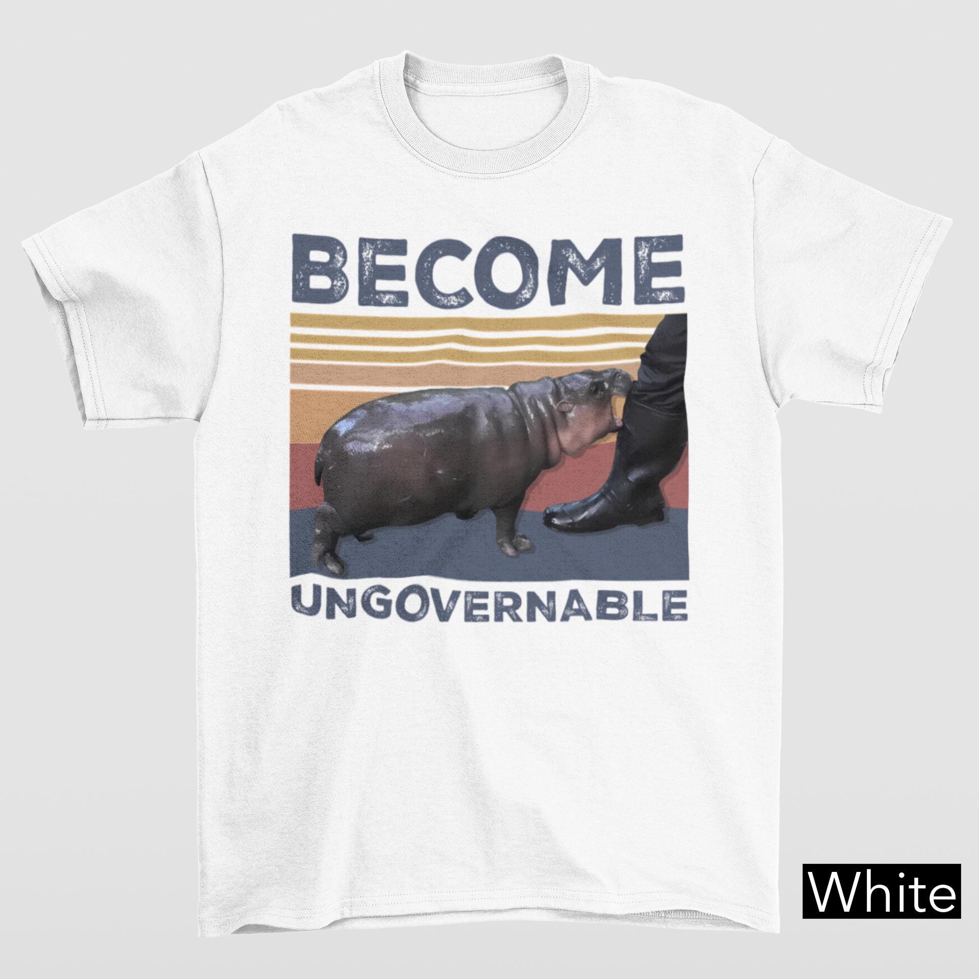 Moo Deng Become Ungovernable Shirt, Moo Deng Shirt, Cute Baby Hippo Moo Deng Hippopotamus Tee, Hippo Lover Funny Hippo Shirt, Moo Deng Meme