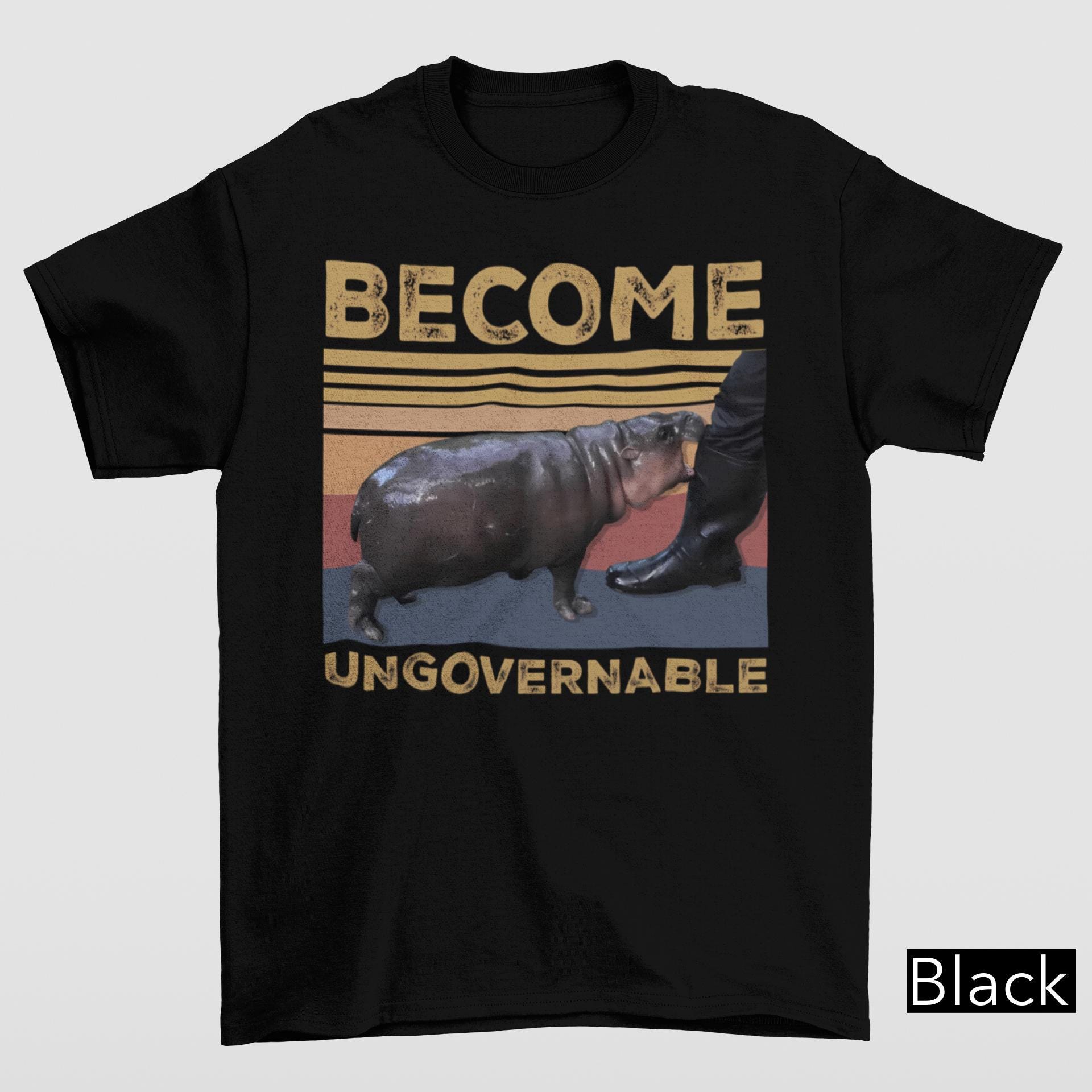Moo Deng Become Ungovernable Shirt, Moo Deng Shirt, Cute Baby Hippo Moo Deng Hippopotamus Tee, Hippo Lover Funny Hippo Shirt, Moo Deng Meme