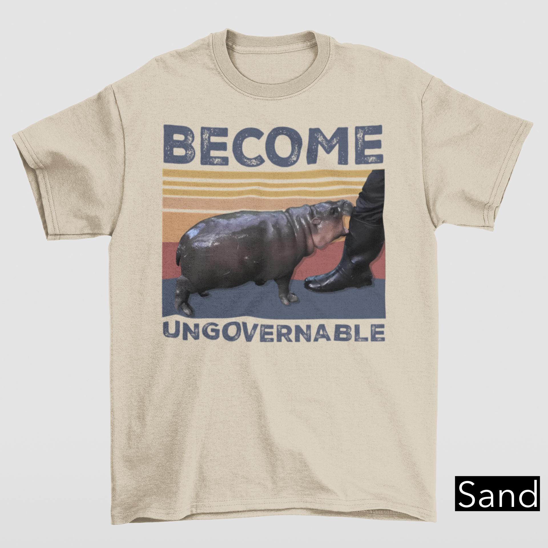 Moo Deng Become Ungovernable Shirt, Moo Deng Shirt, Cute Baby Hippo Moo Deng Hippopotamus Tee, Hippo Lover Funny Hippo Shirt, Moo Deng Meme