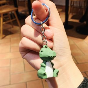 Cute Cartoon Dinosaur Bag Charm Keychain Pendant for Fun Accessories