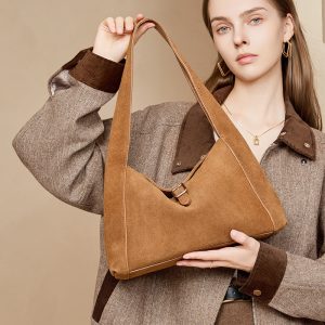 Suede-textured Lightweight and Stylish Womens Premium Sing - Suede Tote Bag