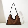 Womens Matte Leather Chain Crossbody Bag for Commuting and Everyday Use