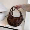 Stylish Retro Shoulder Bag with Leopard Print for Women