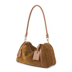Deerskin Suede Crossbody Bag: Stylish Suede Tote Bag for Everyday Use
