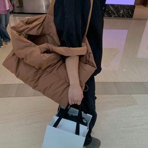 New Casual All-match Down Cotton Shoulder Handbag