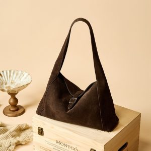 Suede-textured Lightweight and Stylish Womens Premium Sing - Suede Tote Bag