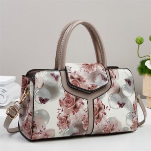 Chic Large-capacity Multi Color Bag with Contrast-color Printed Patchwork