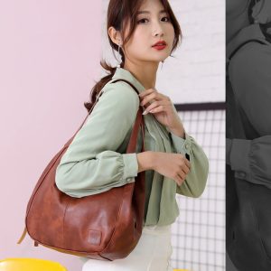 Stylish Women's Soft Leather Tote and Shoulder Bag for Everyday Use