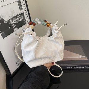 Stylish Minimalist Pearl Fringe Crossbody Bag for Women