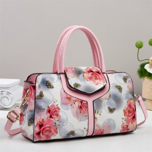 Chic Large-capacity Multi Color Bag with Contrast-color Printed Patchwork