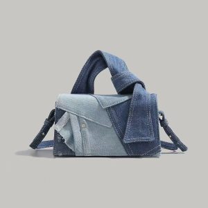 Simple Denim Fabric High-end Feel Versatile Fashion  - Fringe Crossbody Bag