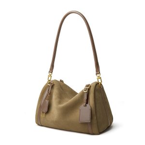 Deerskin Suede Crossbody Bag: Stylish Suede Tote Bag for Everyday Use