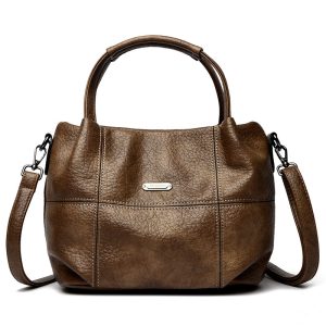 High-capacity Soft Leather Fringe Crossbody Bag for Women