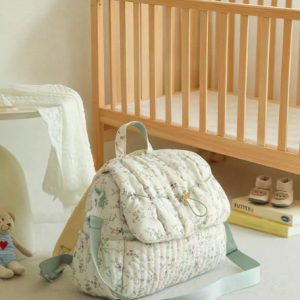 Breathable Floral Multi-functional Diaper Bag for Newborn - Multi Color Bag