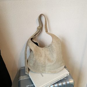 Large Capacity Suede Tote Bag: Stylish and Functional Underarm Shoulder Bag