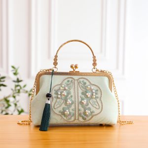 Pearl-embroidered Fringe Crossbody Bag: Stylish Shoulder Handbag Option