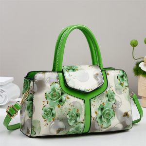 Chic Large-capacity Multi Color Bag with Contrast-color Printed Patchwork