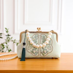 Pearl-embroidered Fringe Crossbody Bag: Stylish Shoulder Handbag Option