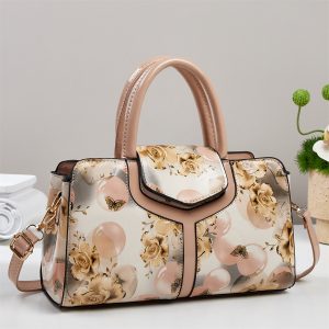 Chic Large-capacity Multi Color Bag with Contrast-color Printed Patchwork