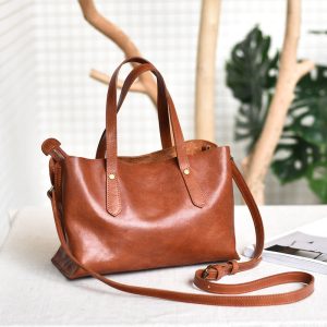 Vintage City Bag: Versatile Womens Soft Cowhide Shoulder Bag for Commuting