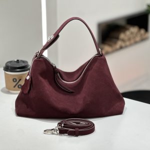 Premium Matte Suede Tote Bag - Womens Leather Handbag for Crossbody Style