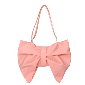 Chic Korean-style Large Tote Bag with Bow and Spacious Design
