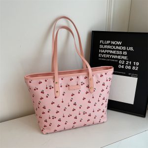 Chic Print Women's Elegant High-capacity Commuter Tote for Stylish Travel