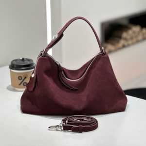 Premium Matte Suede Tote Bag - Womens Leather Handbag for Crossbody Style