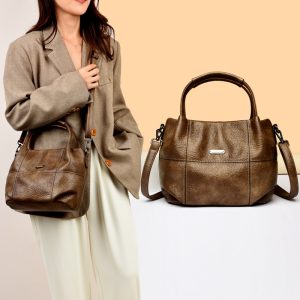 High-capacity Soft Leather Fringe Crossbody Bag for Women