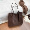 Large-capacity Women's Matte Suede Tote Bag for Stylish Convenience