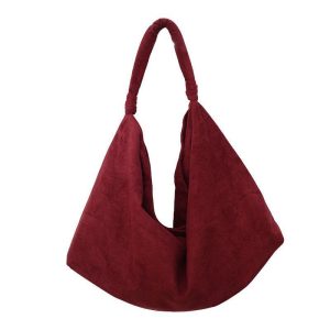Large Tote Bag: Stylish Large-capacity Suede Casual Bag for Women