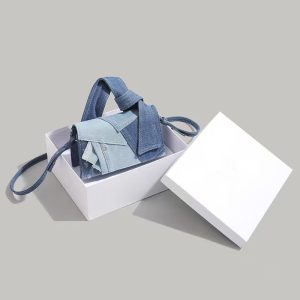 Simple Denim Fabric High-end Feel Versatile Fashion  - Fringe Crossbody Bag