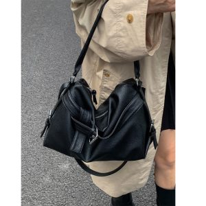 American-style Retro Versatile Biker Bag High-capacity - Retro Shoulder Bag