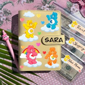Anime cute  Bear BUDGET BINDER, Personalized Images Monthly Budget Planner, Cash Envelopes, A6 Budget Wallet, Budget Book