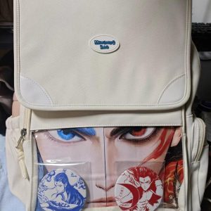 Anime Ita Backpack with Clear Window – Display Bag for Pins, Badges and Keychains | Gift for Anime Fans, Cosplayers & Collectors