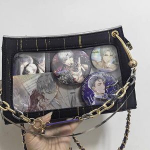 Anime Ita Bag for Pin Display – Clear Window Shoulder Purse for Cosplay, Events and Daily Use | Gift for Anime Fans and Collectors