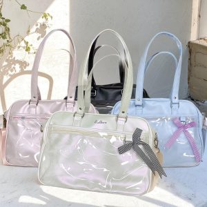 Anime Ita Bag for Pins, Personalized PU Ita Bag, Crossbody Display Bag for Pin Collectors, Pin Display Bag with Clear Panel, Gift for Fan