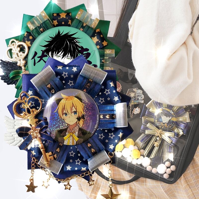 Anime Rose Ribbon Decoration for Ita Bags
