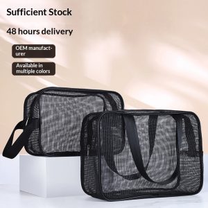 Men's Mesh Tote Bag for Toiletry and Bathing Storage While Traveling