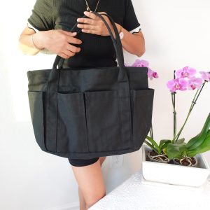 Beautiful Embroidery Floral Large Tote Bag With Zipper Pocket, Cute Daisy Sunflower Rose Totes, Unqiue Gift for Grandma Mom Girlfriend.