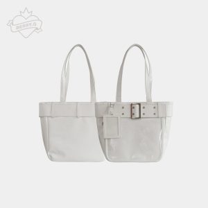 Belt Style Ita Bag - Spacious Y2K Silver Tote Ita Bag