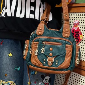 Black Edgy y2k Shoulder Bag Gothic Punk Grunge Statement Handbag Gift for birthday Concert outfit