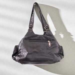 Black Edgy y2k Shoulder Bag Gothic Punk Grunge Statement Handbag Gift for birthday Concert outfit