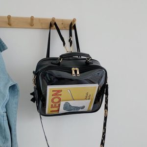 Black Ita Messenger Bag - Backpack