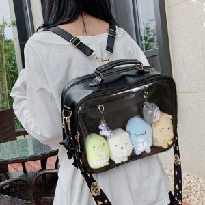 Black Ita Messenger Bag - Backpack